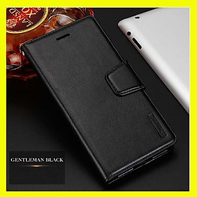 Bao da dạng ví cho SamSung Galaxy A24 hiệu Hanman, DaDa có quai cài có ngăn để thẻ ATM và để tiền, bao da may viền - Hàng nhập khẩu