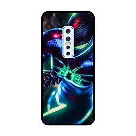 Ốp Lưng in cho Vivo V17 Pro Mẫu Người nhện Nền Thành Phố - Hàng Chính Hãng