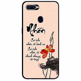 Ốp lưng in cho Realme 2 Pro Mẫu Thư Pháp Nhẫn Nền Hồng