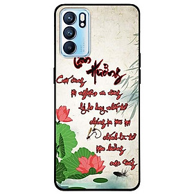 Ốp lưng dành cho Oppo Reno 6 - Reno 6 Z mẫu Tận Hưởng Thư Pháp