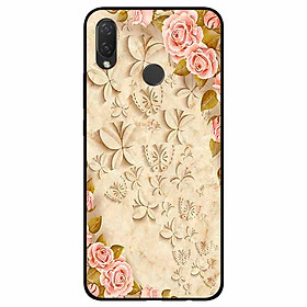 Ốp lưng dành cho Huawei Nova 3i mẫu Hoa Hồng Lá Vàng