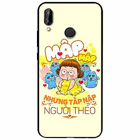 Ốp lưng in cho Huawei Nova 3e Mẫu Mập Tấp Người Theo Nữ