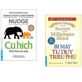 Combo Sách Kinh Tế - Tư Duy Làm Giàu Của Bậc Triệu Phú:  Cú Hích + Bí Mật Tư Duy Triệu Phú  ( Tặng Kèm Bookmark aha)