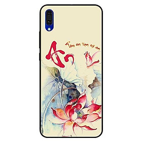Ốp lưng dành cho Huawei Y7 Pro - mẫu Tâm An Sen Đỏ