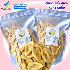 Chuối Sấy Giòn Hàng Nguyên Miếng Viettin Mart 1kg 