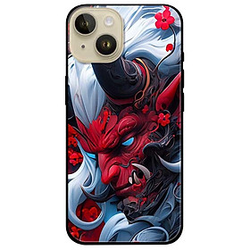 Ốp lưng cho IPhone 15 - 15 Plus - 15 Pro - 15 Pro Max - 16 - 16 Plus - 16 Pro - 16 Pro Max - Quỷ Đỏ Sừng Đen - Hàng Chính Hãng
