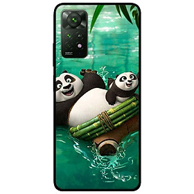 Ốp lưng dành cho Redmi Note 12 - Redmi Note 12 Pro - Redmi Note 12 Pro 5G - Gấu Trúc Nền Xanh - Hàng Chính Hãng