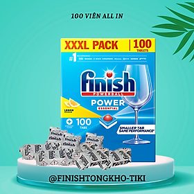 Viên rửa bát Finish Classic 100 viên/ hộp (hương chanh)