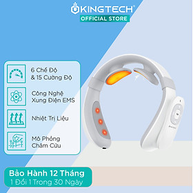 Máy Massage Cổ Vai Gáy Chuyên Sâu KINGTECH - Sử Dụng Xung Điện Kết Hợp Nhiệt Trị Liệu - Quà Tặng Cao Cấp - Chính Hãng