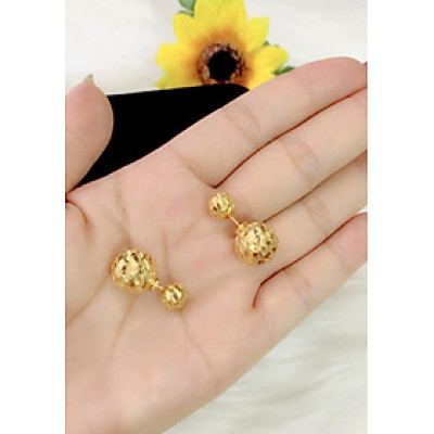 Bông tai nữ chạm mạ 18k cao cấp E920