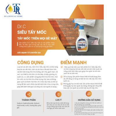 Combo Bột Thông Cống Cực Mạnh,Tẩy Lồng Máy Giặt,Thông Bồn Cầu Be-easy+Tẩy Mốc Quần Áo,Tẩy Mốc Tường,Tẩy Mốc Gioăng Cao Su Máy Giặt Dr.C