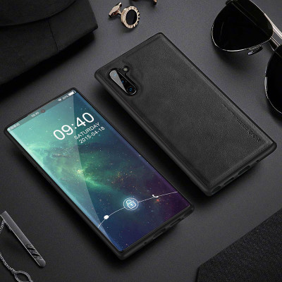 Ốp lưng da cho Samsung Galaxy Note 8, Note 9, Note 10, Note 10 Plus, Note 10 Lite hãng X-level cao cấp viền mềm chống sốc - Hàng chính hãng