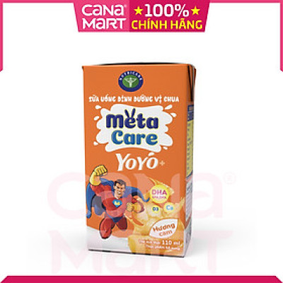 [Thùng 48H x 180ml] Sữa chua uống 03 vị Nutricare giúp bé tinh anh cao lớn (hương cam, dâu, đào)