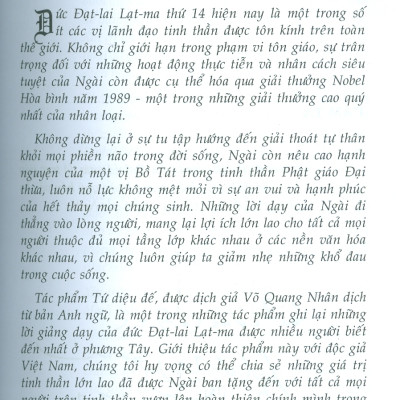 Tứ Diệu Đế - Nền Tảng Những Lời Phật Dạy