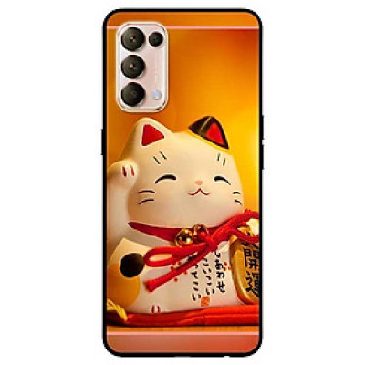 Ốp lưng dành cho Oppo Reno 5 mẫu Mèo May Mắn 10