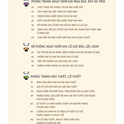 100++ Kỹ Năng Tự Bảo Vệ Bản Thân Cho Trẻ - Ứng Phó Với Thiên Tai