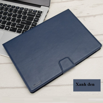 Bao da dạng ví SamSung Galaxy Tab A7 2020 T505, Tab A7 Lite hiệu Hanman có quai cài- Hàng Chính Hãng