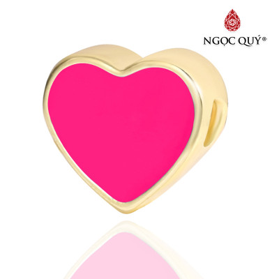 Charm hợp kim hình trái tim - Ngọc Quý Gemstones