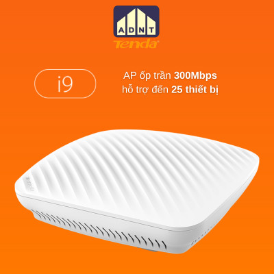 Bộ phát sóng wifi ốp trần tốc độ cao chuẩn 300 Mbps Wireless Router I9 v2.0 Tenda hàng chính hãng