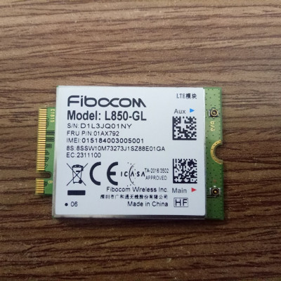 Card WWAN 4G Fibocom L850-GL dùng cho Laptop lenovo thinkad X280,T480,T480s,T580,P52, P52s - Hàng chính hãng