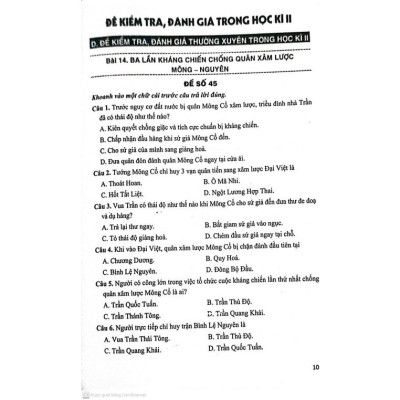 Sách - Đề Kiểm Tra Đánh Giá Lịch Sử Lớp 7 ( Bám Sát sách Giáo Khoa kết Nối ) HA-MK