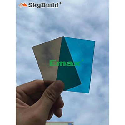 Tấm poly đặc Emax 4,5ly, khổ rộng 2,1m - tấm lợp lấy sáng - tấm nhựa trong suốt