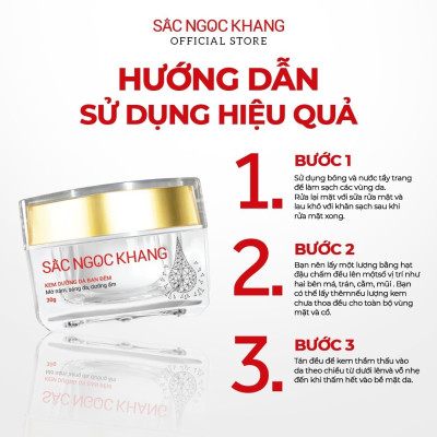 Combo dưỡng da giảm nám: Nước tẩy trang 145ml + Sữa rửa mặt 100g + Nước hoa hồng 145ml + Kem chống nắng 50g + Kem dưỡng da ban đêm 10g + Vi tảo lục 60 viên (Sắc Ngọc Khang)