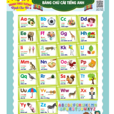 Sách - Bộ tranh treo tường song ngữ 10 chủ đề rõ nét cho bé học thế giới xung quanh - HA