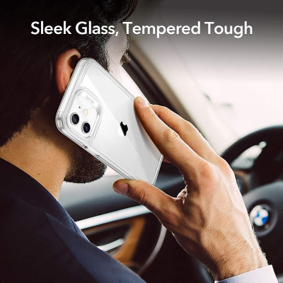 Ốp Lưng Cho iPhone 12 Mini / 12 & 12 Pro / 12 Pro Max ESR Echo Tempered Glass Hard Case (Mặt Lưng Kính Cường Lực) - Hàng Nhập Khẩu