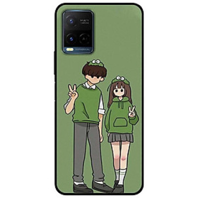 Ốp lưng dành cho Vivo Y21 - Vivo Y21s mẫu Cặp Đôi Xanh