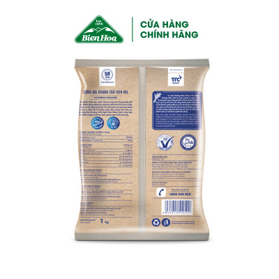 Đường mía khoáng chất Biên Hòa 1kg/túi