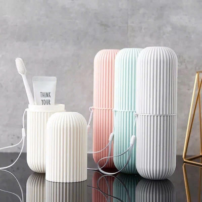 Hộp Đựng Bàn Chải, Kem Đánh Răng, Lược, Khăn Mặt Hộp Đựng Đồ Mang Đi Du Lịch Tiện Lợi Nhiều Màu Sắc MÀU XANH