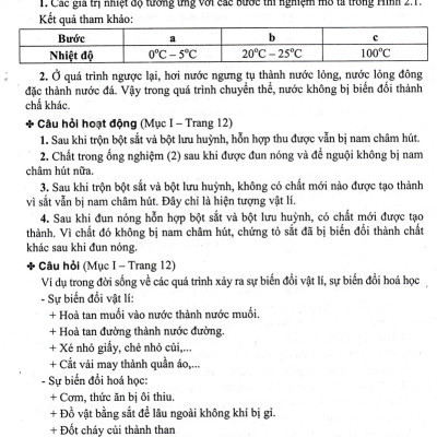 Hướng Dẫn Trả Lời Câu Hỏi Khoa Học Tự Nhiên 8 (Dùng Kèm SGK Kết Nối Tri Thức Với Cuộc Sống)