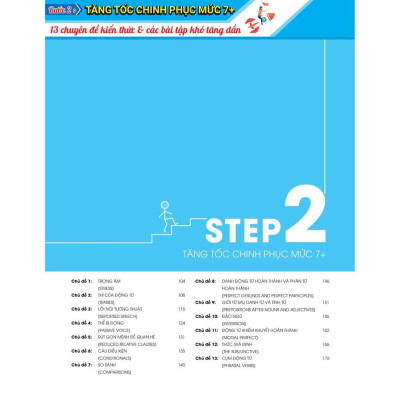 Sách - 3 STEP - Tiết Lộ Bí Quyết 3 Bước Đạt Điểm 8+ Tiếng Anh - Megabook