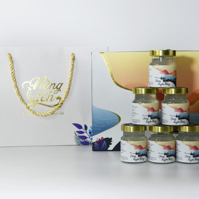 Yến Sào Nàng Yến | Set Lục Bảo 6 hũ*70ml vị truyền thống, 100% Nguyên Chất Yến Chưng Thượng Hạng, Bộ Quà Tặng Chăm Sóc Sức Khỏe