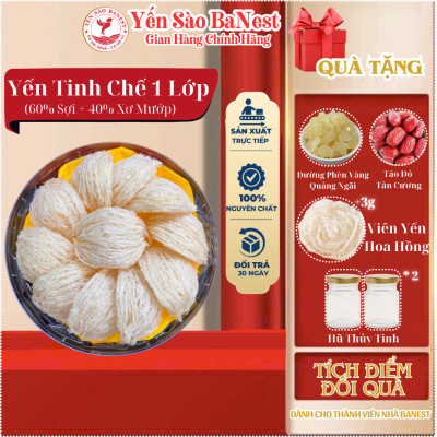 Bộ Quà Tặng 100g Tổ Yến Sào Cao Cấp dành BIẾU TẶNG Người Thân Đối Tác - Yến Sào BaNest