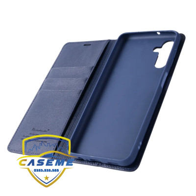 Bao da dạng ví dành cho Samsung Galaxy A55 5G, A35 5G, A25 5G, A15, A05s hàng chính hãng Hanman có quai cài (Tặng 2 túi PVC đựng thẻ ATM)