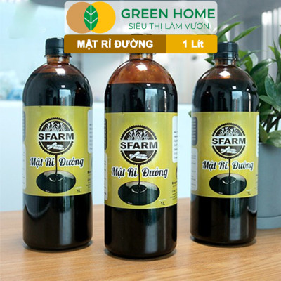 Mật Rỉ Đường Greenhome, Sfarm, Chai 1lít, Phân Bón Hữu Cơ, Ủ Dịch Chuối, Nuôi Cấy Vi Sinh, Ủ Phân, Ủ Rác