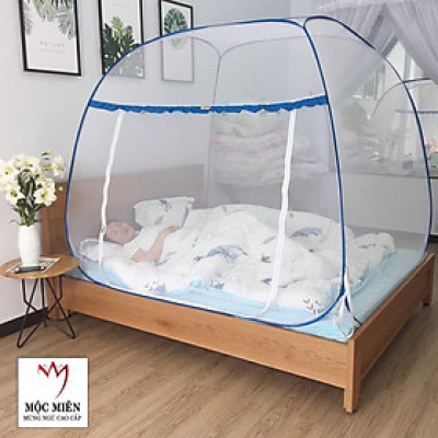 Màn Chụp Cao Cấp Mộc Miên Đỉnh Rộng - Kích thước 1,6mx2m Không Hoạ Tiết ( Hà Nội )
