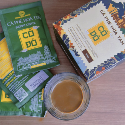 Cà phê hoà tan Cố Đô gu đậm 3in1 (hộp 10 viên x 22g)