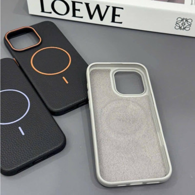 Ốp Lưng Da Likgus Beaty Viền Dẻo Chống Sốc Hỗ Trợ Sạc Không Dây Magnetic Cho Iphone 16 Pro Max / 15 Pro Max - Hàng chính hãng