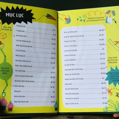 Sách khởi điểm của tư duy kỹ thuật usborne stem - bìa cứng, in màu