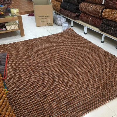 Chiếu Hạt Gỗ Hương Cao Cấp - Kích Thước 1,2mx1,9m hạt 1.6cm ( video , hình thật )