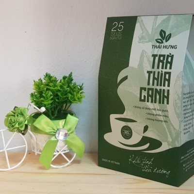 Combo 04 Túi Trà Thìa canh Thái Hưng 25 túi lọc x 5g Khắc tinh của bệnh tiểu đường