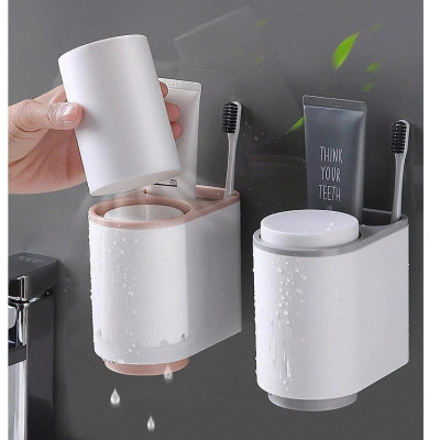 Giá để bàn chải đánh răng kèm 2 ly E1905 - Hàng chính hãng