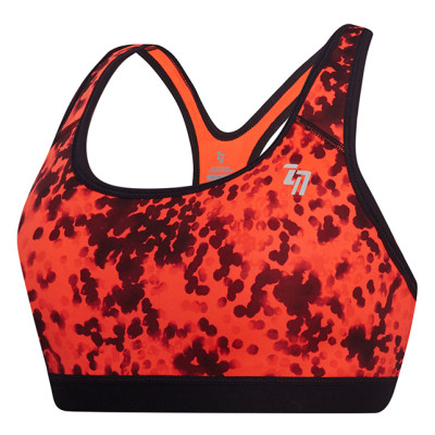 Áo Thể Thao Nữ Just Feel Free H6616  - Cam Phối Đen