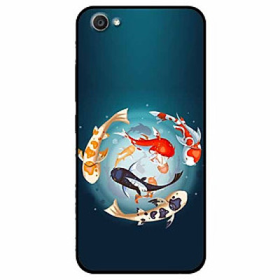 Ốp lưng in cho Vivo V5 Mẫu Koi Vây Quanh