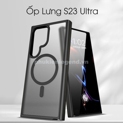 Ốp lưng nhám sạc từ tính cho Samsung Galaxy S25 Ultra | S24 Ultra | S23 Ultra hiệu Likgus PC Ultra-thin Frosted Magnetic Case - mặt lưng nhám mờ chống bám bẩn, gờ bảo vệ Camera 0.5mm - Hàng chính hãng