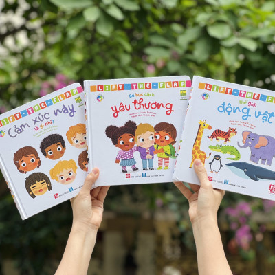 Sách thiếu nhi lật mở Đinh Tị - cảm xúc, yêu thương và thế giới động vật (3 quyển)