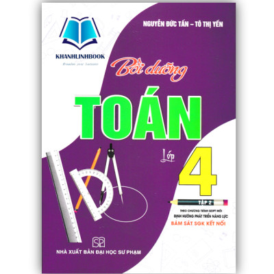 Sách - Combo Bồi Dưỡng Toán Lớp 4 - Tập 1 + 2 (Bám Sát SGK Kết Nối)